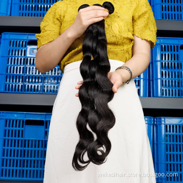 Full Cuticle Aligned Raw Unprocessed Wholesale Virgin Malaysian Hair Alley Express Body Wave Malaysian Human Hair Weave